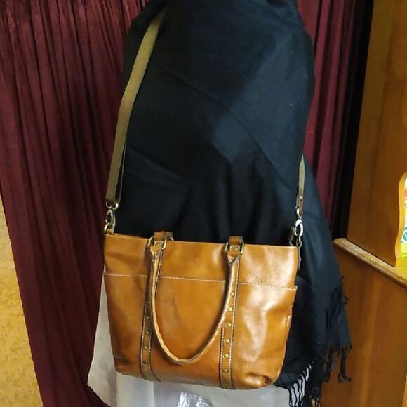 Patricia Nash Brown Leather Tote/Crossbody Bag